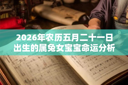 2026年农历五月二十一日出生的属兔女宝宝命运分析