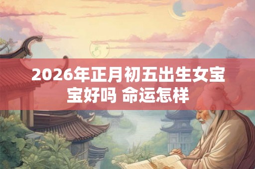 2026年正月初五出生女宝宝好吗 命运怎样