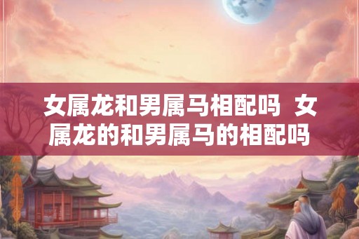 女属龙和男属马相配吗  女属龙的和男属马的相配吗
