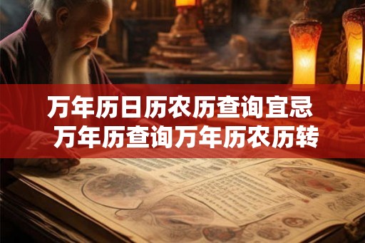 万年历日历农历查询宜忌  万年历查询万年历农历转阳历
