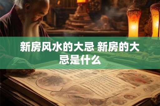 新房风水的大忌 新房的大忌是什么