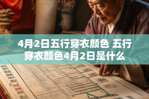 4月2日五行穿衣颜色 五行穿衣颜色4月2日是什么 4月2日五行穿衣颜色 五行穿衣颜色4月2日是什么