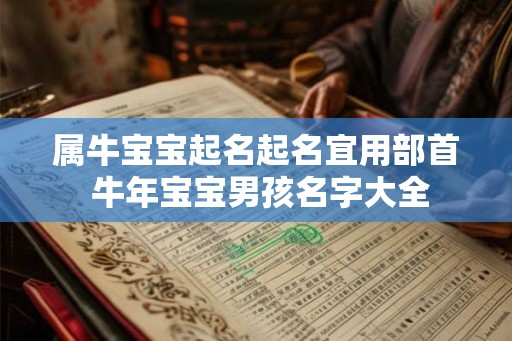 属牛宝宝起名起名宜用部首 牛年宝宝男孩名字大全 属牛宝宝起名起名宜用部首 牛年宝宝男孩名字大全