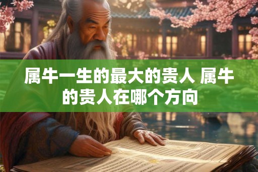 属牛一生的最大的贵人 属牛的贵人在哪个方向