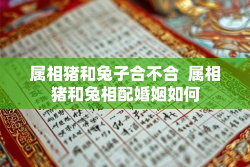 属相猪和兔子合不合  属相猪和兔相配婚姻如何