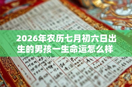 2026年农历七月初六日出生的男孩一生命运怎么样 运势详解 2026年农历七月初六日出生的男孩一生命运怎么样 运势详解