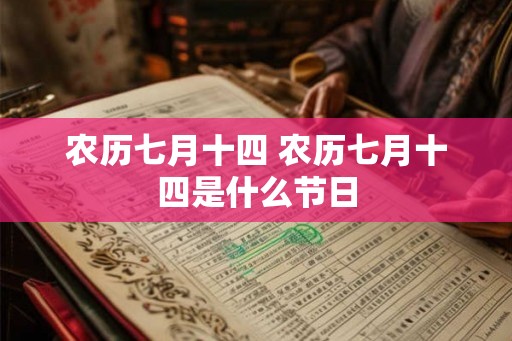 农历七月十四 农历七月十四是什么节日