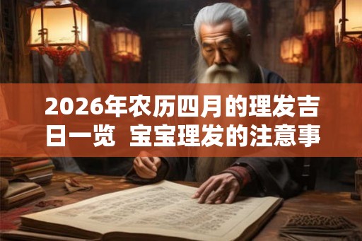 2026年农历四月的理发吉日一览  宝宝理发的注意事项有哪些