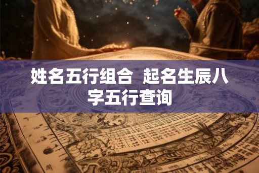 姓名五行组合  起名生辰八字五行查询