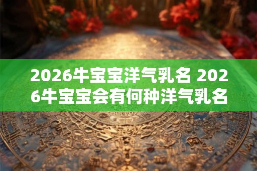 2026牛宝宝洋气乳名 2026牛宝宝会有何种洋气乳名