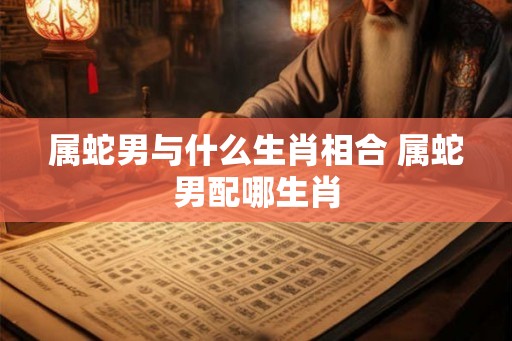 属蛇男与什么生肖相合 属蛇男配哪生肖