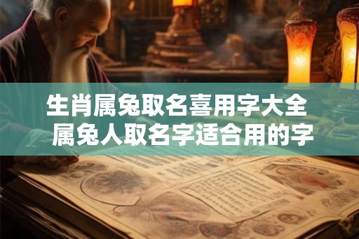 生肖属兔取名喜用字大全 属兔人取名字适合用的字 生肖属兔取名喜用字大全 属兔人取名字适合用的字