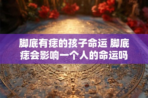 脚底有痣的孩子命运 脚底痣会影响一个人的命运吗