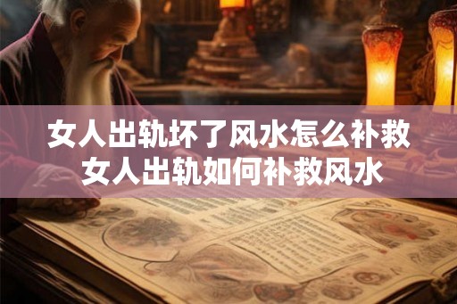 女人出轨坏了风水怎么补救 女人出轨如何补救风水