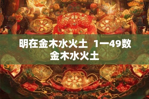 明在金木水火土  1一49数金木水火土