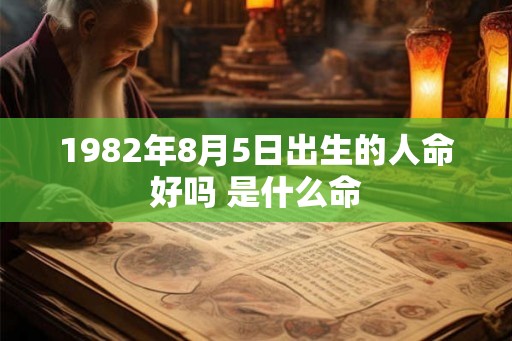 1982年8月5日出生的人命好吗 是什么命