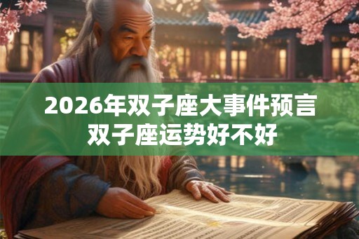 2026年双子座大事件预言 双子座运势好不好