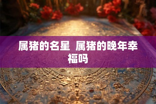 属猪的名星  属猪的晚年幸福吗