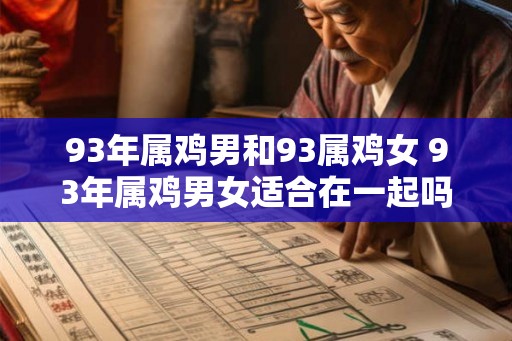 93年属鸡男和93属鸡女 93年属鸡男女适合在一起吗