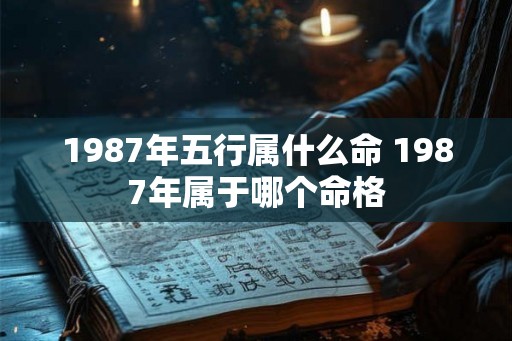1987年五行属什么命 1987年属于哪个命格