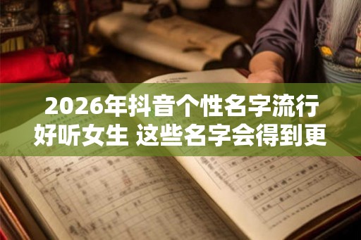 2026年抖音个性名字流行好听女生 这些名字会得到更多关注