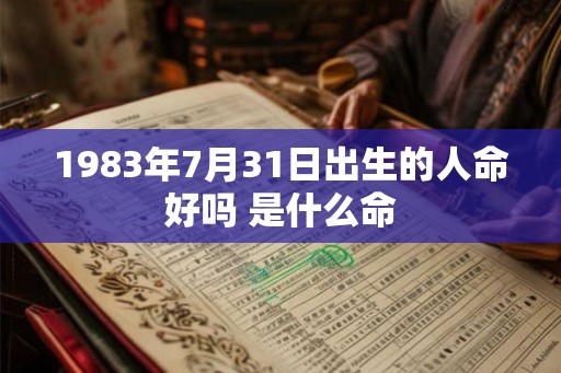 1983年7月31日出生的人命好吗 是什么命 1983年7月31日出生的人命好吗 是什么命