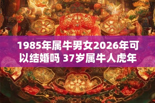 1985年属牛男女2026年可以结婚吗 37岁属牛人虎年结婚要注意什么