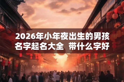 2026年小年夜出生的男孩名字起名大全 带什么字好 2026年小年夜出生的男孩名字起名大全 带什么字好
