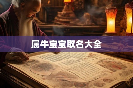 属牛宝宝取名大全