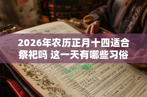 2026年农历正月十四适合祭祀吗 这一天有哪些习俗