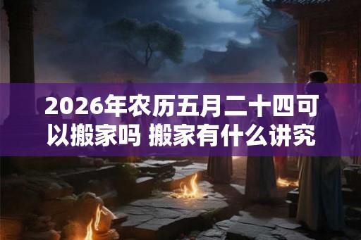 2026年农历五月二十四可以搬家吗 搬家有什么讲究和忌讳