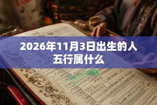 2026年11月3日出生的人五行属什么