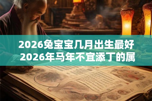 2026兔宝宝几月出生最好 2026年马年不宜添丁的属相 2026兔宝宝几月出生最好 2026年马年不宜添丁的属相