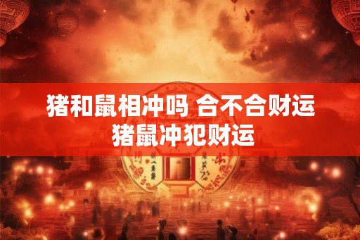 猪和鼠相冲吗 合不合财运 猪鼠冲犯财运