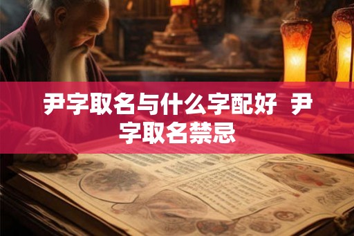 尹字取名与什么字配好  尹字取名禁忌