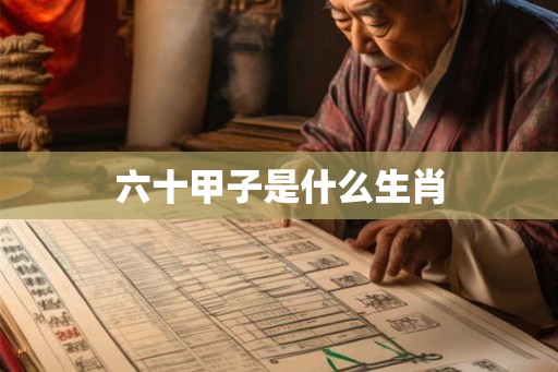 六十甲子是什么生肖