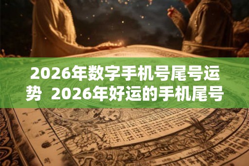 2026年数字手机号尾号运势  2026年好运的手机尾号