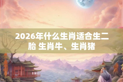 2026年什么生肖适合生二胎 生肖牛、生肖猪