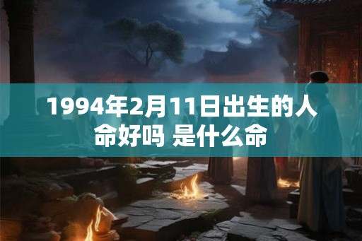 1994年2月11日出生的人命好吗 是什么命