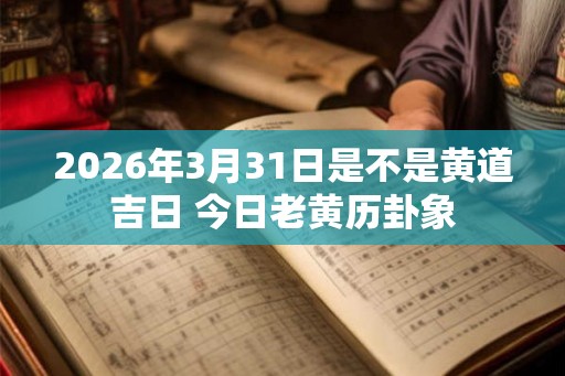 2026年3月31日是不是黄道吉日 今日老黄历卦象
