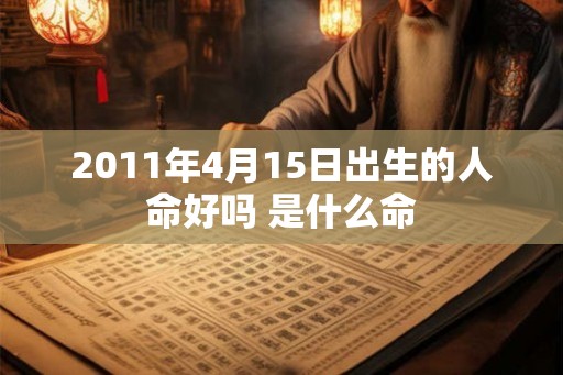 2011年4月15日出生的人命好吗 是什么命