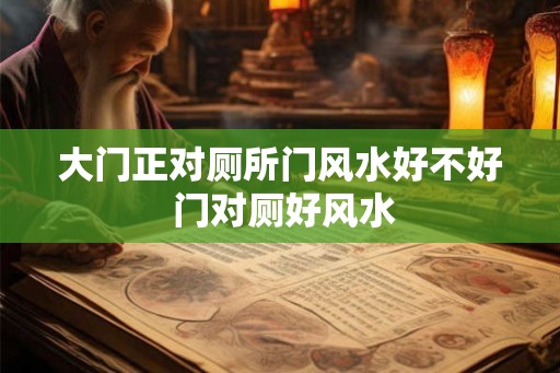 大门正对厕所门风水好不好 门对厕好风水 大门正对厕所门风水好不好 门对厕好风水