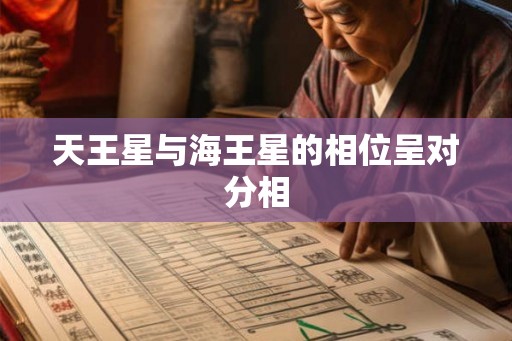 天王星与海王星的相位呈对分相