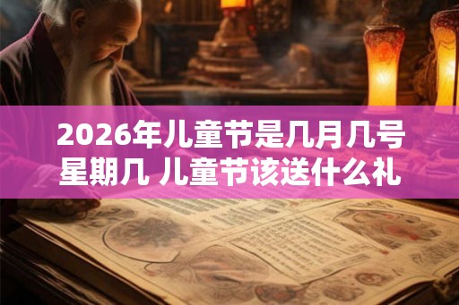 2026年儿童节是几月几号星期几 儿童节该送什么礼物