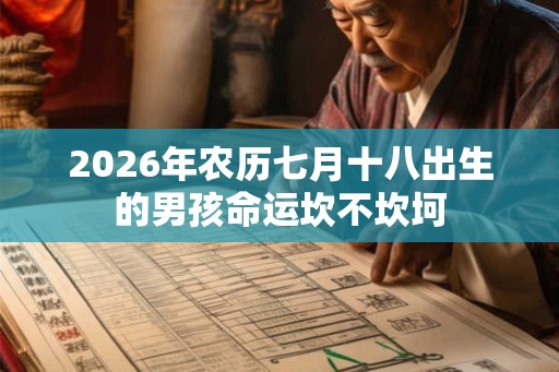 2026年农历七月十八出生的男孩命运坎不坎坷 2026年农历七月十八出生的男孩命运坎不坎坷