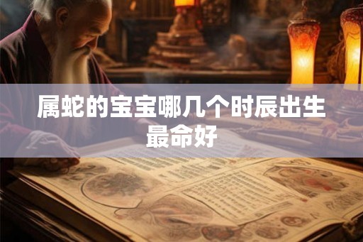 属蛇的宝宝哪几个时辰出生最命好
