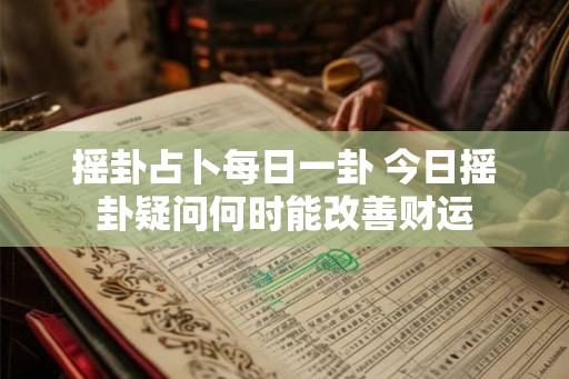 摇卦占卜每日一卦 今日摇卦疑问何时能改善财运