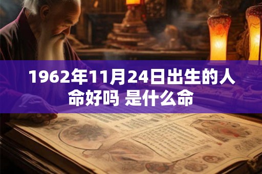 1962年11月24日出生的人命好吗 是什么命