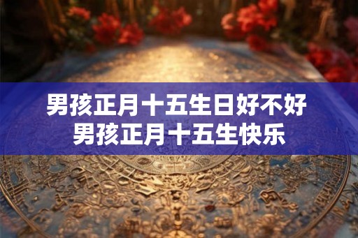 男孩正月十五生日好不好 男孩正月十五生快乐