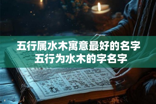 五行属水木寓意最好的名字  五行为水木的字名字